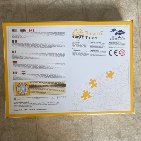 Magic Mask Brain Tree 1000 Piece Puzzle Includes Zipper Bag, Sorting Tray, Etc. - Picture 6 of 7